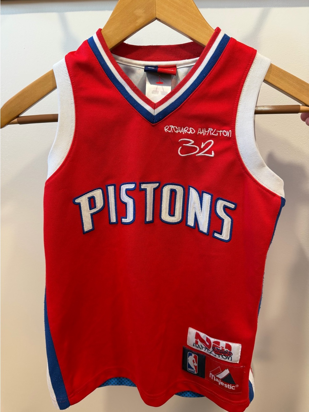 VINTAGE NBA DETROIT PISTONS RICHARD HAMILTON Youth Jersey